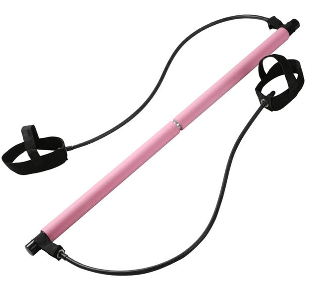 Yoga Pilates Bar Stick with Resistance Band