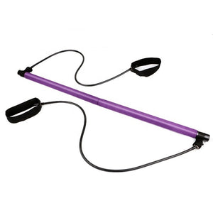 Yoga Pilates Bar Stick with Resistance Band