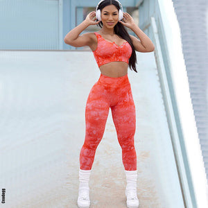 Pop Seamless Leggings Set Wear Suit