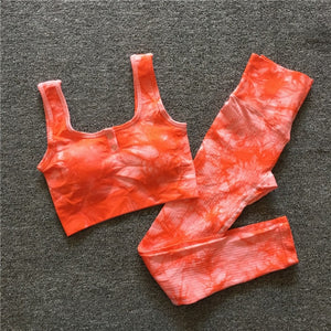 Pop Seamless Leggings Set Wear Suit