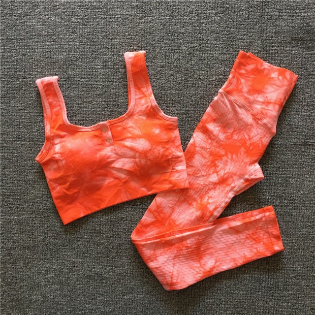Pop Seamless Leggings Set Wear Suit